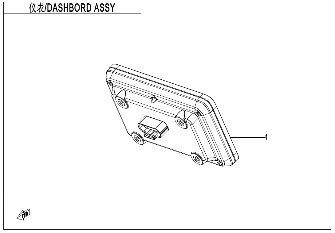 2022 CF MOTO CF800-5 DASHBOARD ASSY - F17 exploded diagram