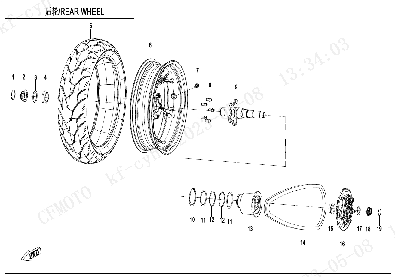 REAR WHEEL - F11
